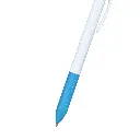 BOLIGRAFO CLICK PLUS BLANCO CON CELESTE DETALLE.jpg.webp