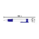 BOLIGRAFO BLANCO CON AZUL Y CLIP CON BALON DE FUTBOL MEDIDAS.jpg.webp
