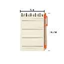 LIBRETA ECOLOGICA HEGA NARANJA CON BOLIGRAFO MEDIDAS.jpg.webp