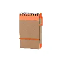 LIBRETA ECOLOGICA HEGA NARANJA CON BOLIGRAFO.jpg.webp