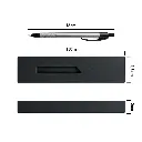estuche con boligrafo metalico gris medidas.webp
