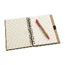 cuaderno cork rojo abierto.webp