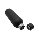 termo rubber de acero inoxidable negro acostado.webp