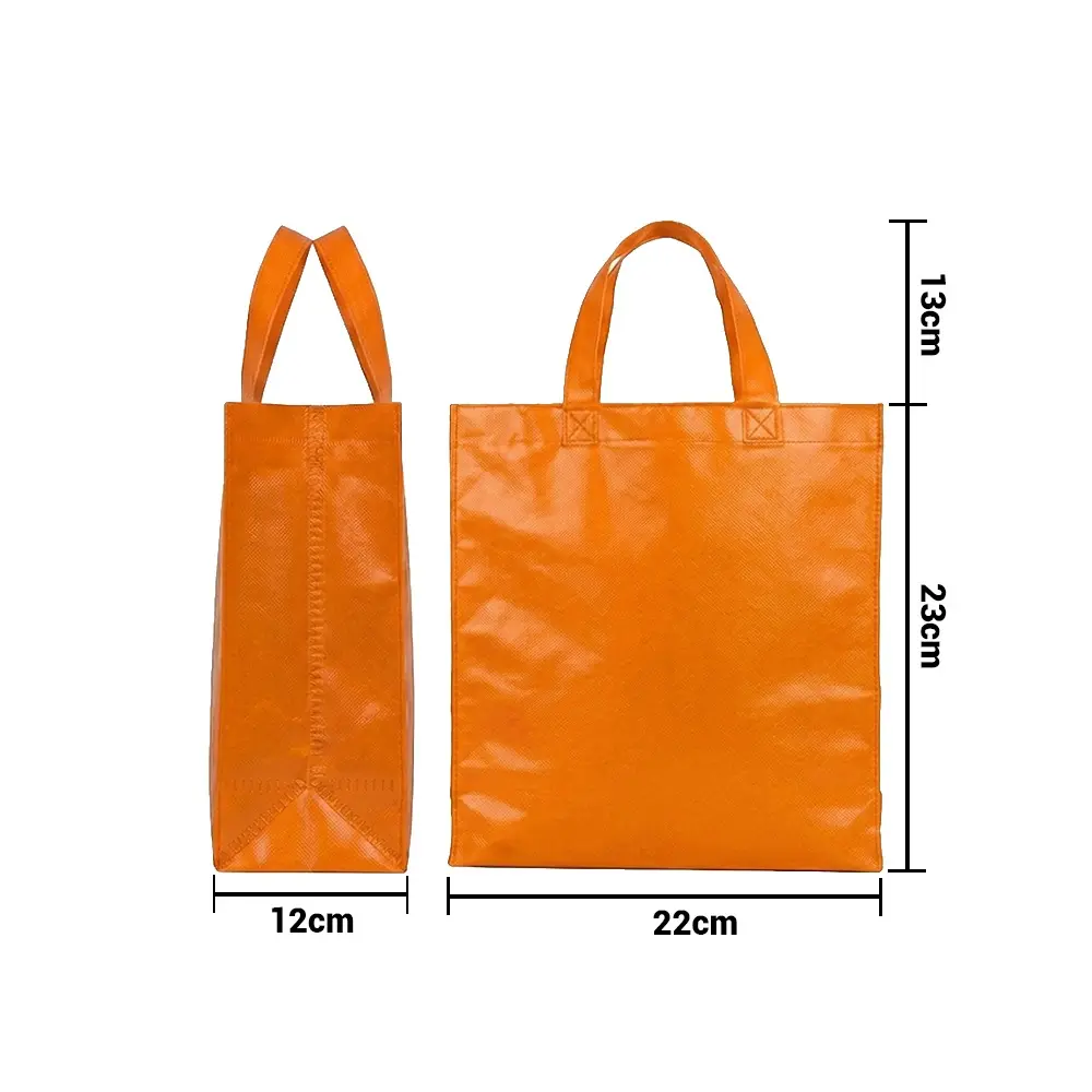 bolso plastificado naranja 23x22x11 medidas.webp