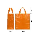 bolso plastificado naranja 23x22x11 medidas.webp