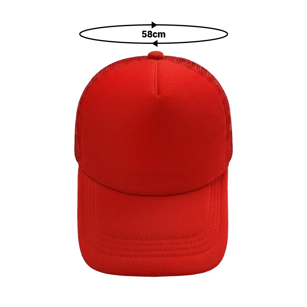 GORRA CAMIONERA DE COLOR ROJO MEDIDAS.webp