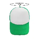 GORRA CAMIONERA DE COLOR VERDE CON BLANCO MEDIDAS.webp