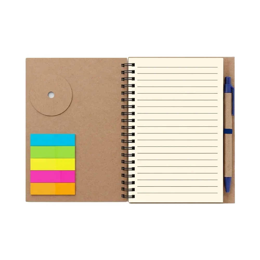 cuaderno ecologico post it azul abierto.webp