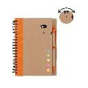 cuaderno ecologico post it naranja lado.webp