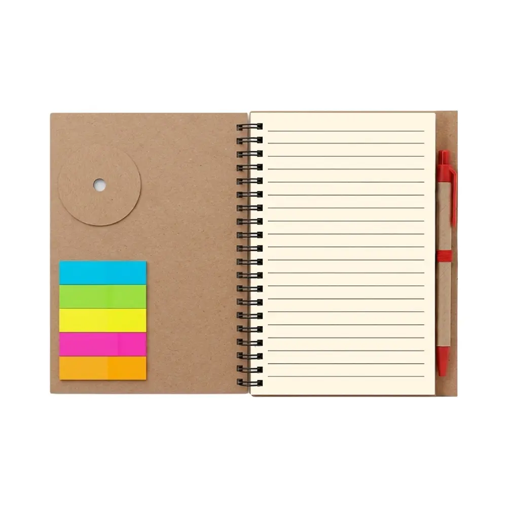 cuaderno ecologico post it rojo abierto.webp