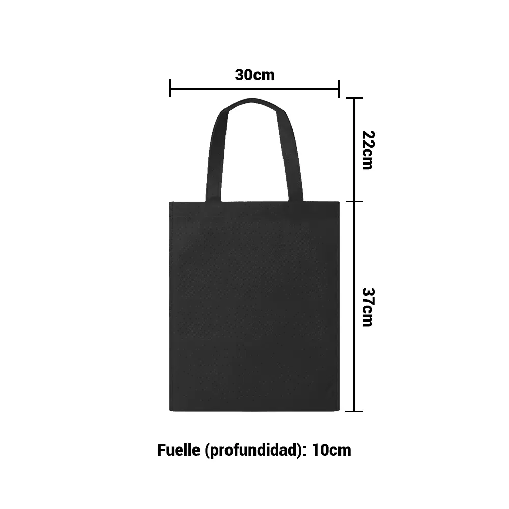 BOLSO CAMBRELA NEGRO CON TIRA 30X37X10 MEDIDAS.webp