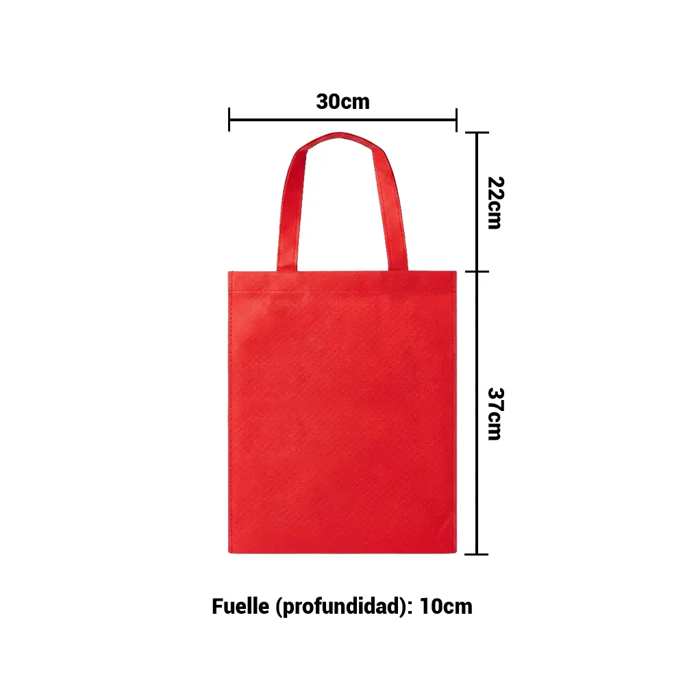 BOLSO CAMBRELA ROJO CON TIRA 30X37X10 MEDIDAS.webp