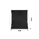MOCHILA ENCARRUJADA CAMBRELA NEGRO CORDON BLANCO 40X34 MEDIDAS.webp