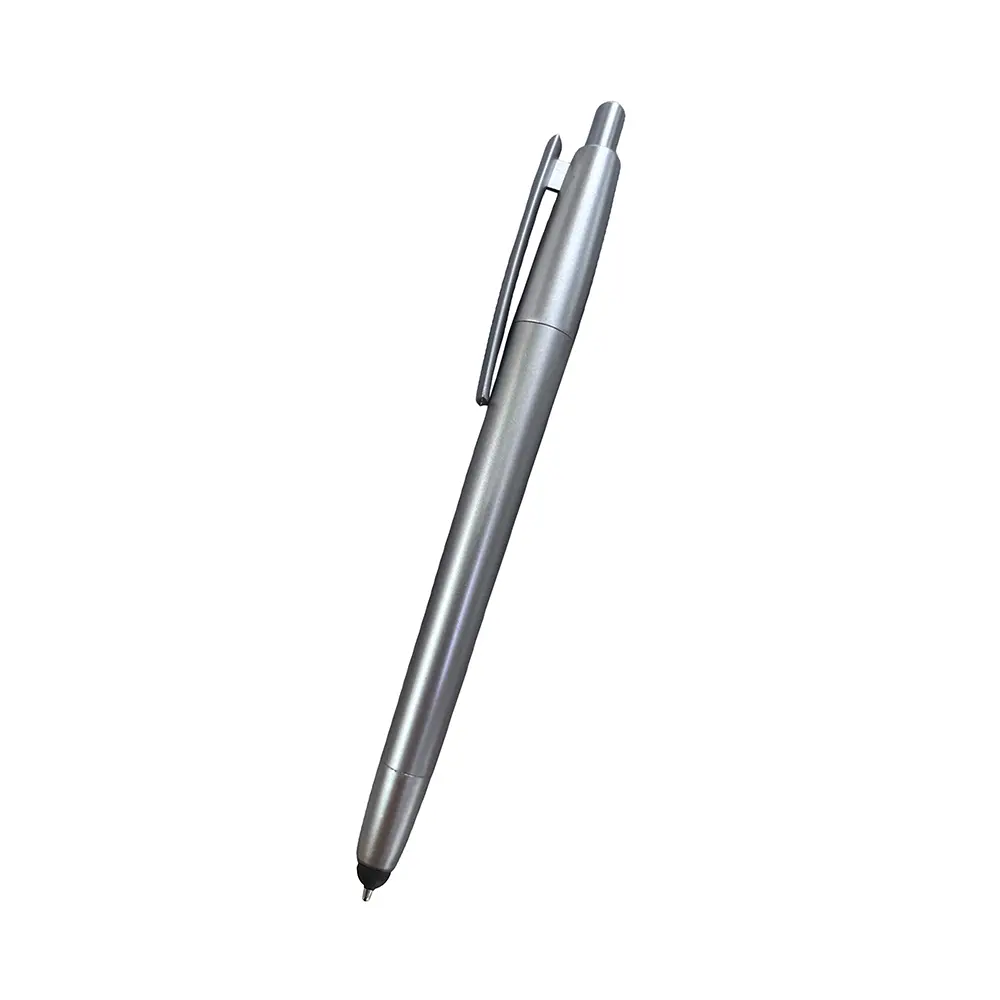 BOLIGRAFO ATENAS PLATEADO CON TOUCH