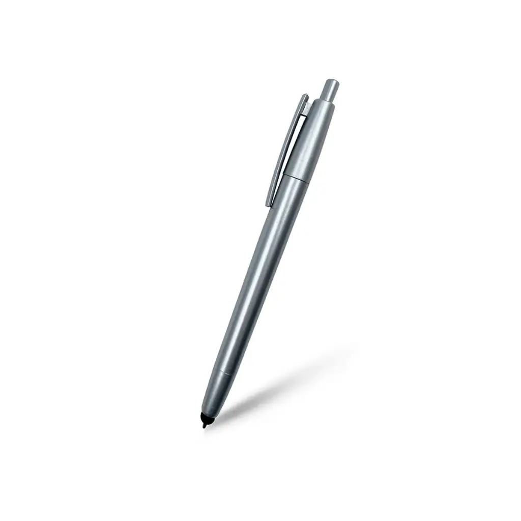 BOLIGRAFO ATENAS PLATEADO CON TOUCH