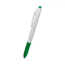 BOLIGRAFO CLICK PLUS BLANCO CON VERDE