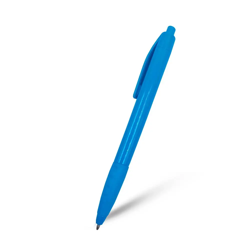 BOLIGRAFO COLORI GRIP TURQUESA SOLIDO