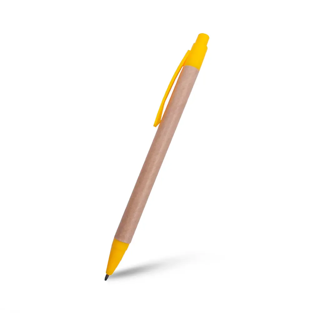 BOLIGRAFO ECOLOGICA HEGA AMARILLO