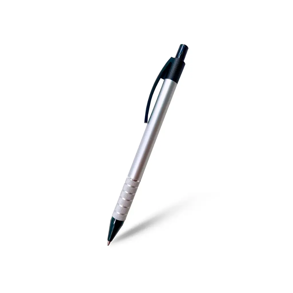 BOLIGRAFO METALICA ALUMA PLATEADA