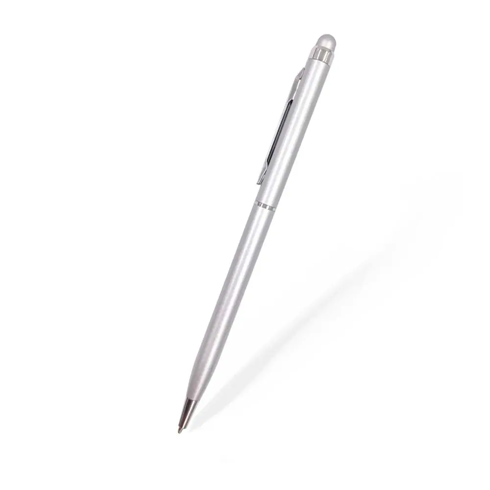 BOLIGRAFO METALICA TOUCH PLATEADO CON TOUCH PLATEADO