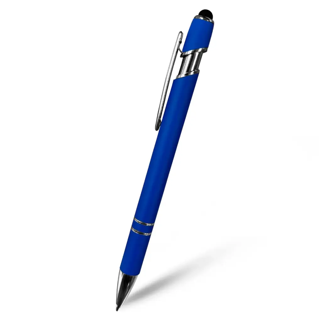 BOLIGRAFO METALICO ROMA AZUL