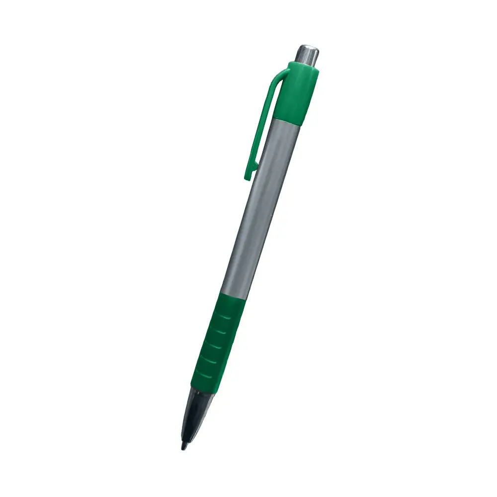 BOLIGRAFO SKAY PLATEADO CON VERDE