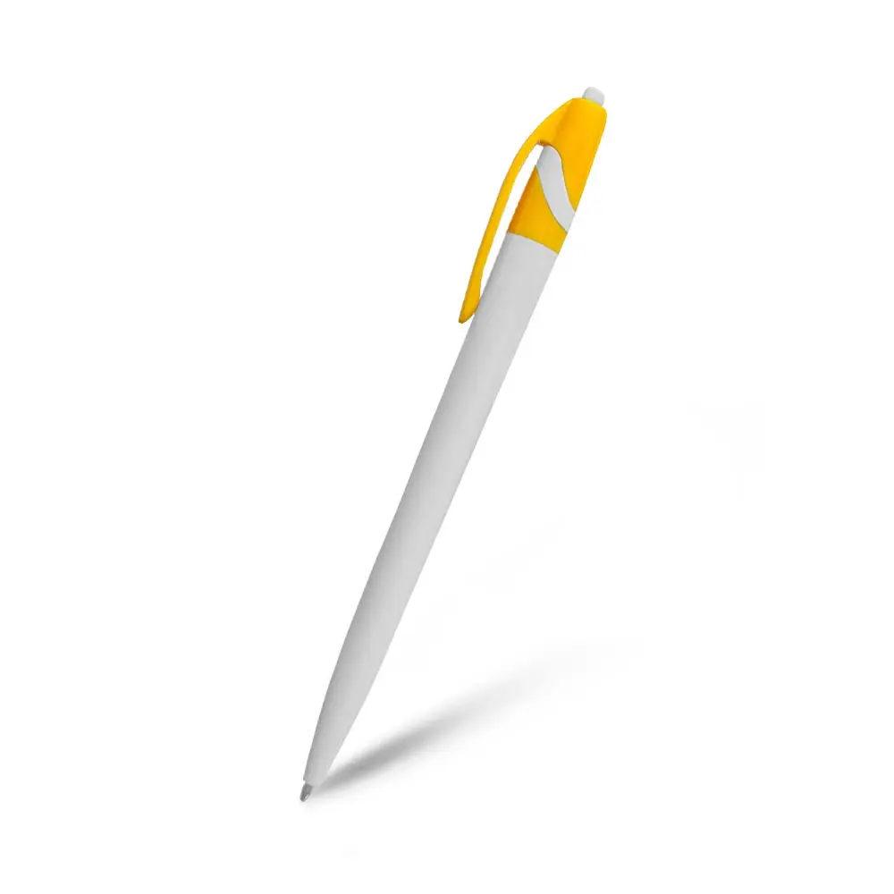 BOLIGRAFO SPACE BLANCO CON AMARILLO