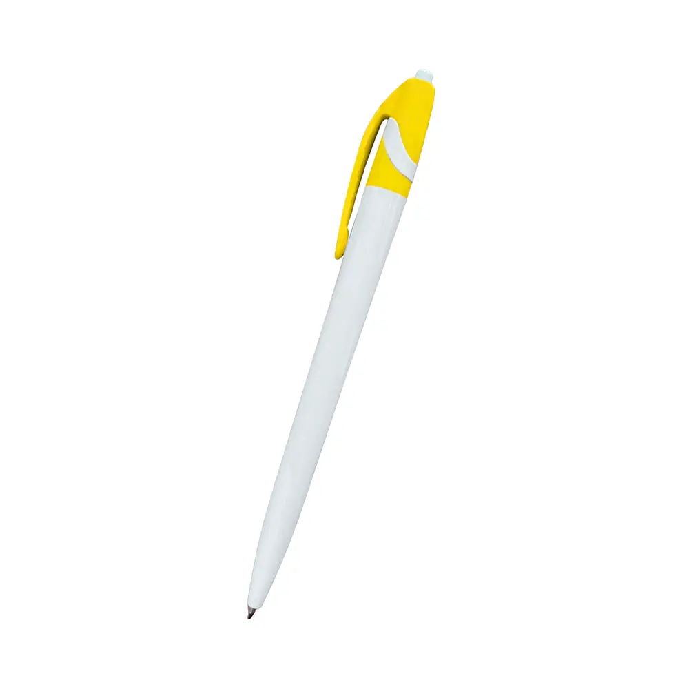 BOLIGRAFO SPACE BLANCO CON AMARILLO