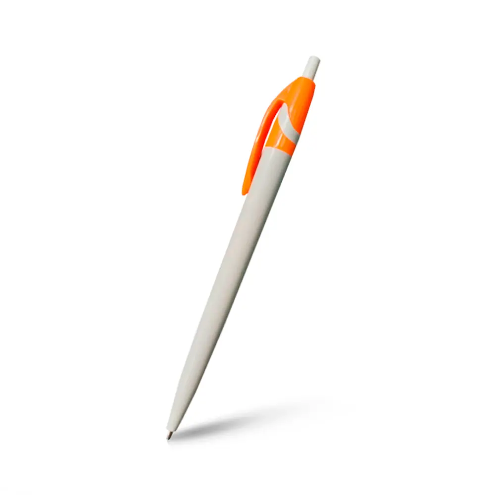 BOLIGRAFO SPACE BLANCO CON NARANJA