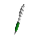 BOLIGRAFO SUPREMA PLATEADO CON VERDE
