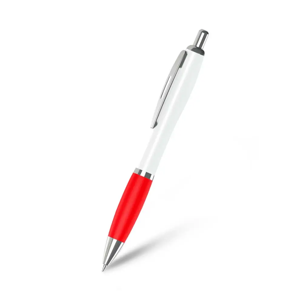 BOLIGRAFO SUPREMA BLANCO CON ROJO