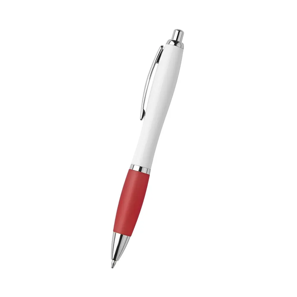 BOLIGRAFO SUPREMA BLANCO CON ROJO