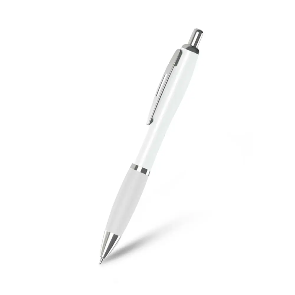 BOLIGRAFO SUPREMA BLANCO CON TRANSPARENTE