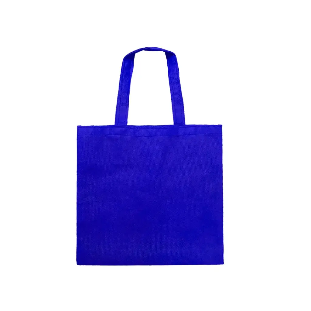 BOLSO CAMBRELA AZUL CON TIRA COSIDO 42X42X10