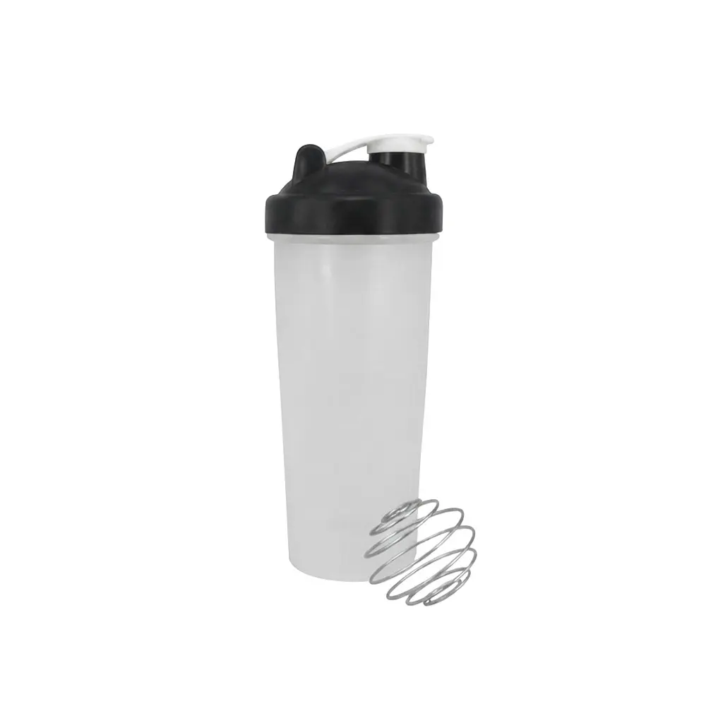 BOTTLE SHAKER CON TAPA NEGRO 600 ML