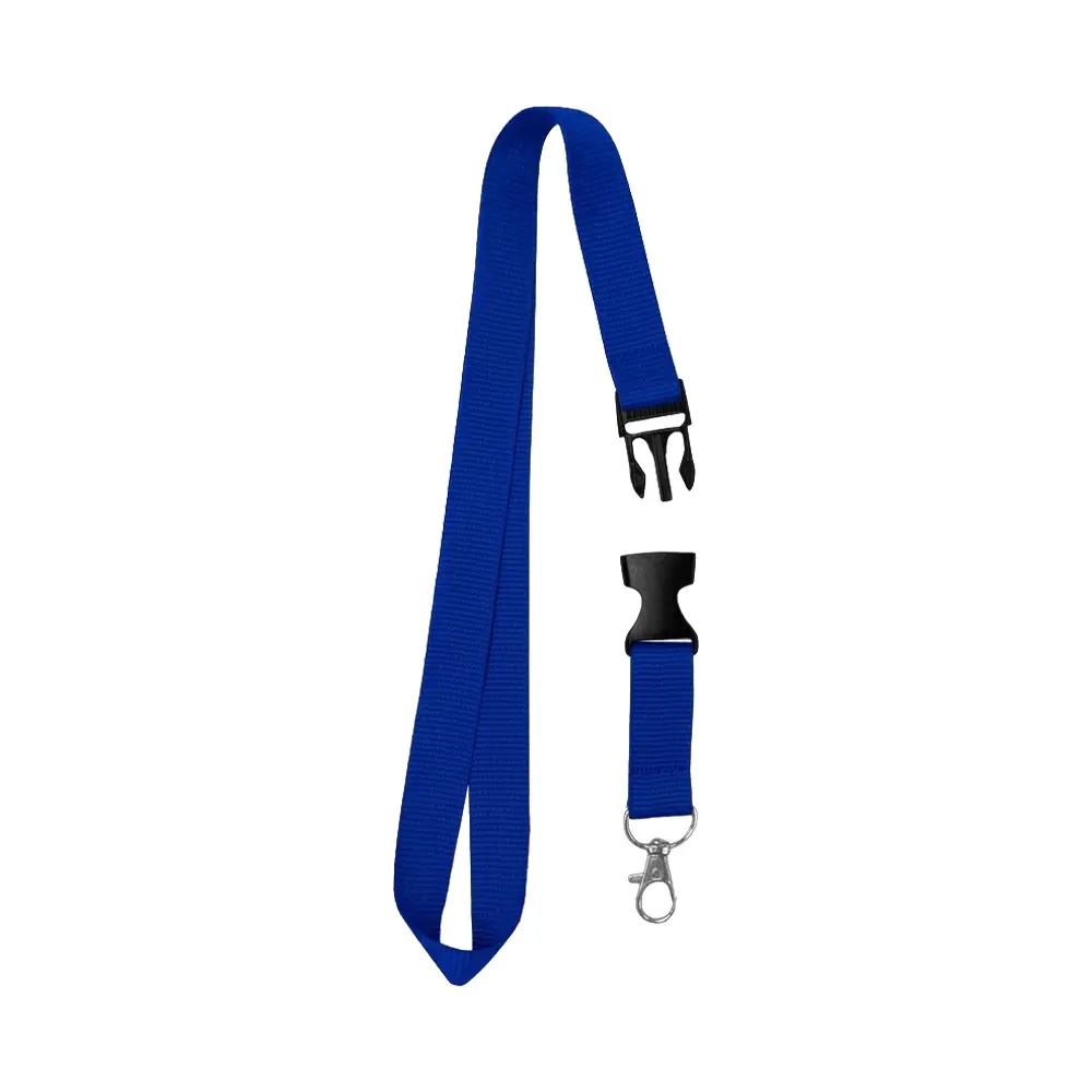 CORDON PORTACREDENCIAL Y PORTA LLAVES AZUL