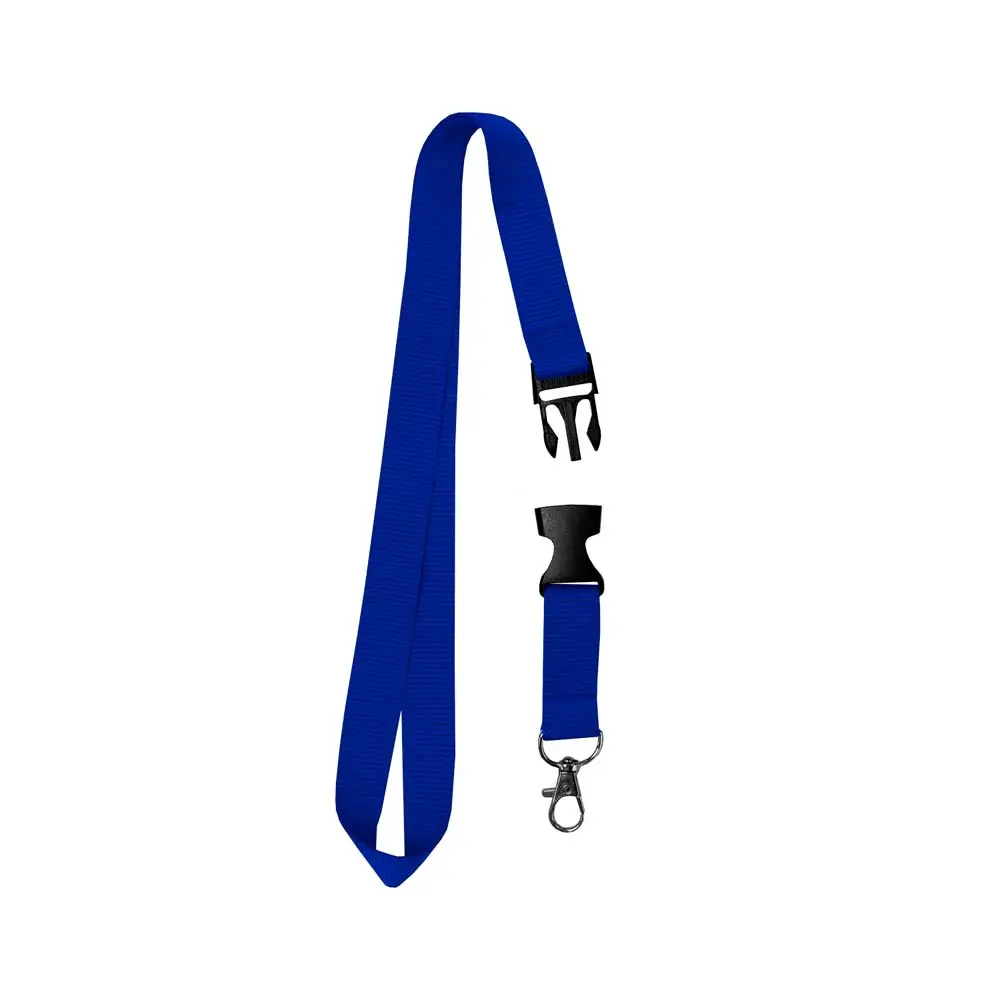 CORDON PORTACREDENCIAL Y PORTA LLAVES AZUL