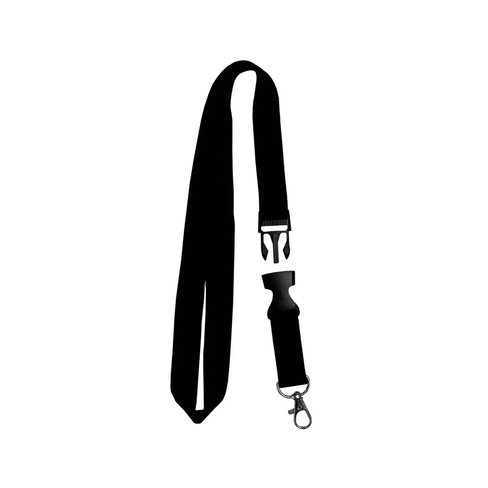 CORDON PORTACREDENCIAL Y PORTA LLAVES NEGRO