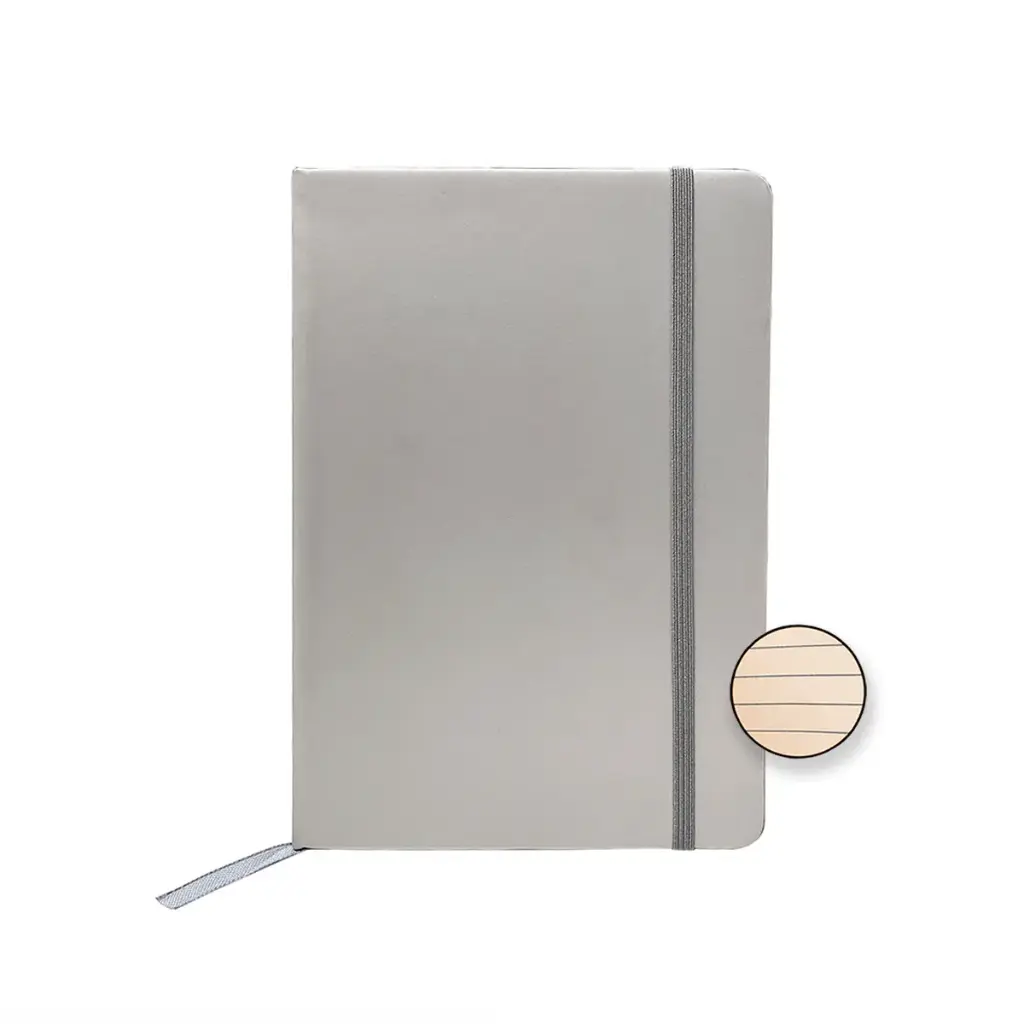 CUADERNO LONDON PLATEADO
