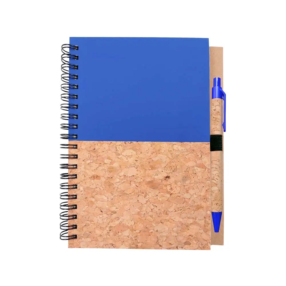 CUADERNO CON BOLIGRAFO CORK AZUL