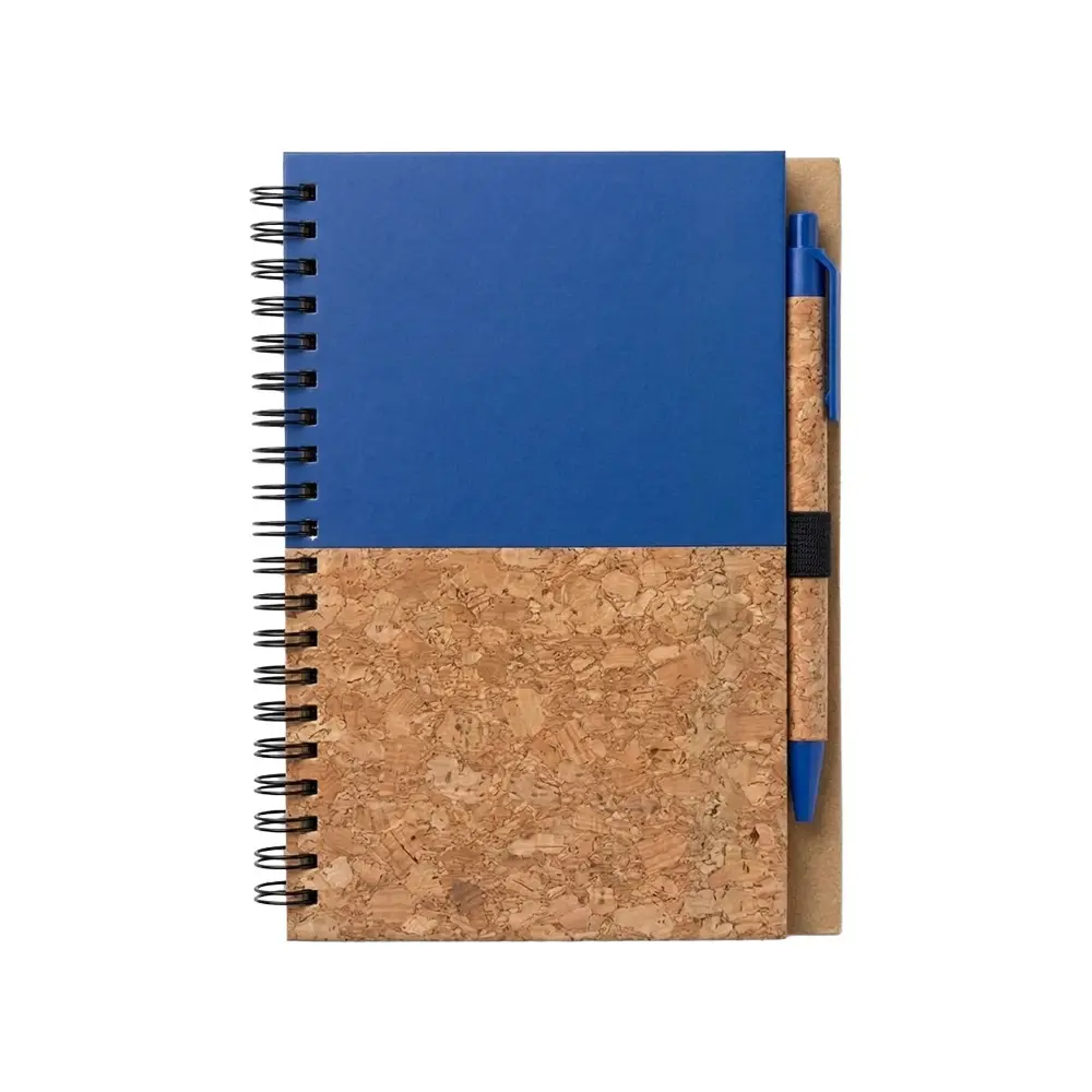 CUADERNO CON BOLIGRAFO CORK AZUL