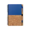 CUADERNO CON BOLIGRAFO CORK AZUL