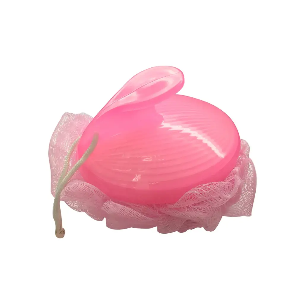 ESPONJA DE BAÑO PLAMESH COLOR ROSADO