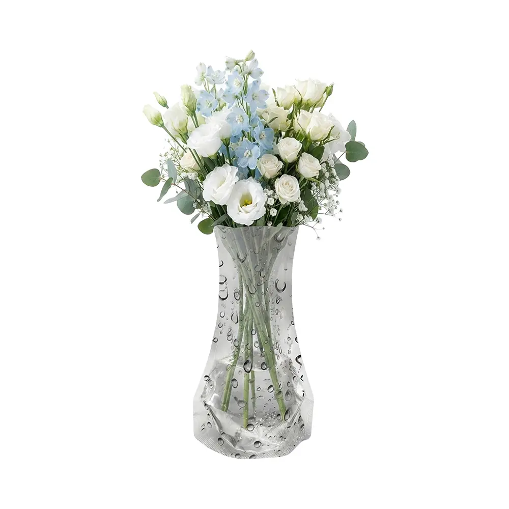 FLORERO PLEGABLE FLOVAS BLANCO CON NEGRO