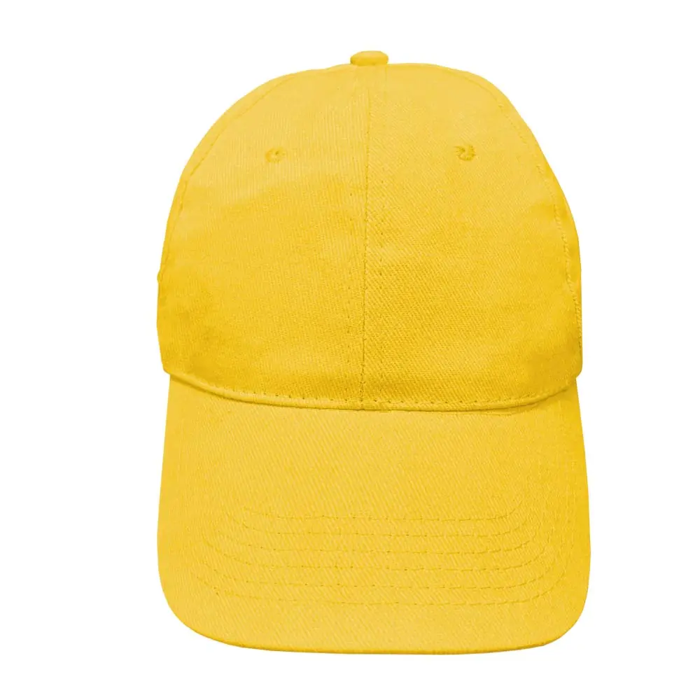 GORRA DE POLIESTER CON VELCRO COLOR AMARILLO