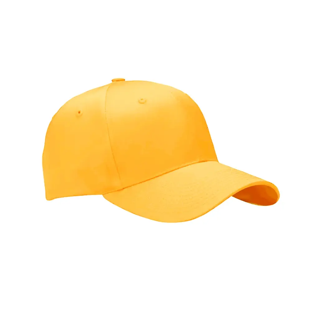 GORRA DE POLIESTER CON VELCRO COLOR AMARILLO