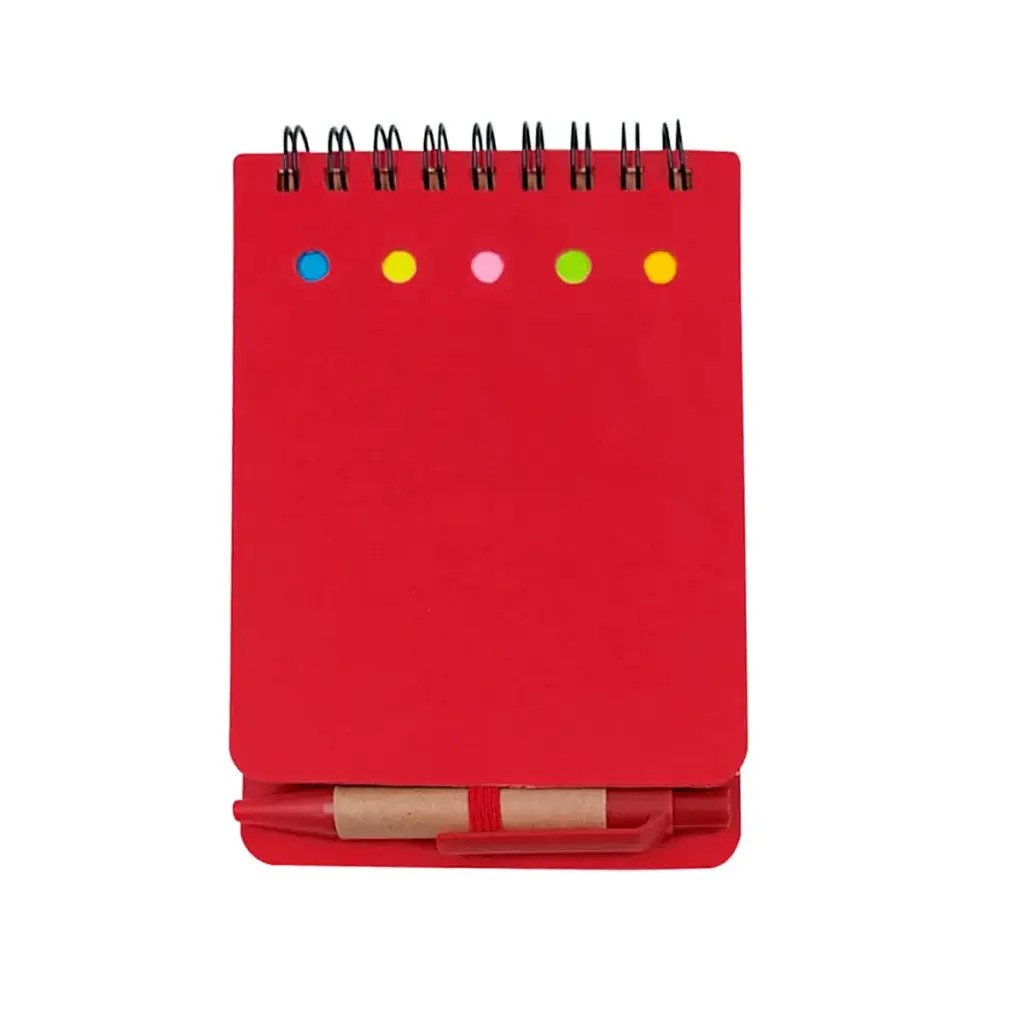 LIBRETA ECOLOGICA TAP ROJO CON POST ITS Y BOLIGRAFO