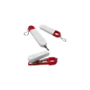 LLAVERO CON DESTORNILLADORES PLAIN BLANCO CON ROJO