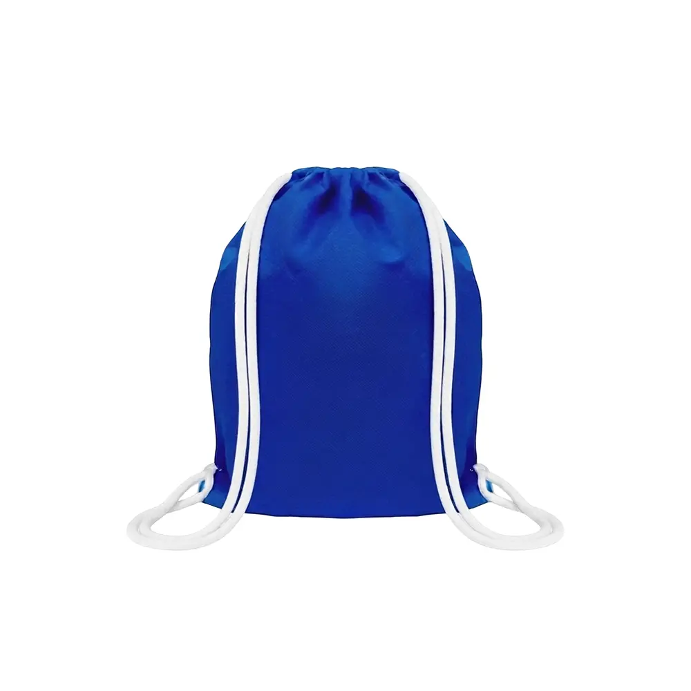 MOCHILA ENCARRUJADA CAMBRELA AZUL/CORDON BLANCO 40CMX34