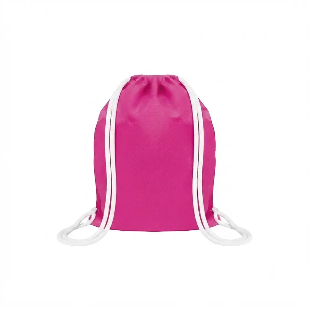 MOCHILA ENCARRUJADA CAMBRELA FUCSIA/CORDON BLANCO 40CMX32CM